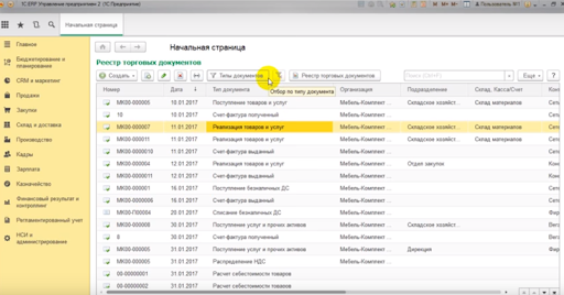 1C:ERP Управление предприятием 2 характеристики