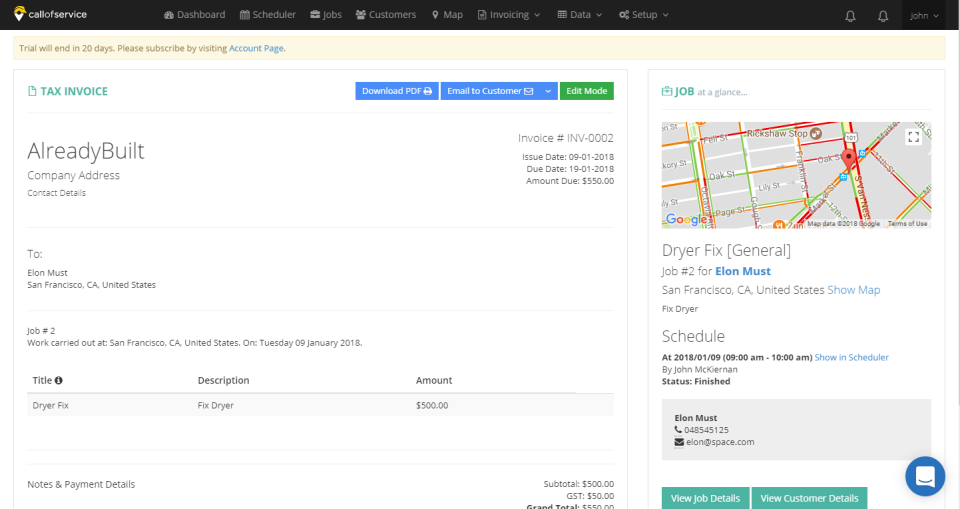 Field Service Management Software характеристики