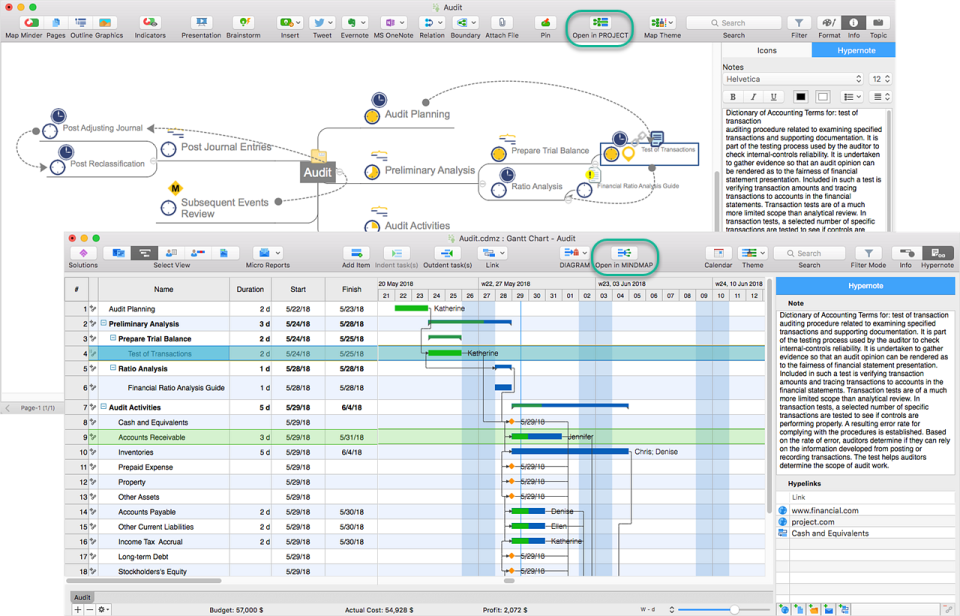 ConceptDraw MINDMAP сравнение