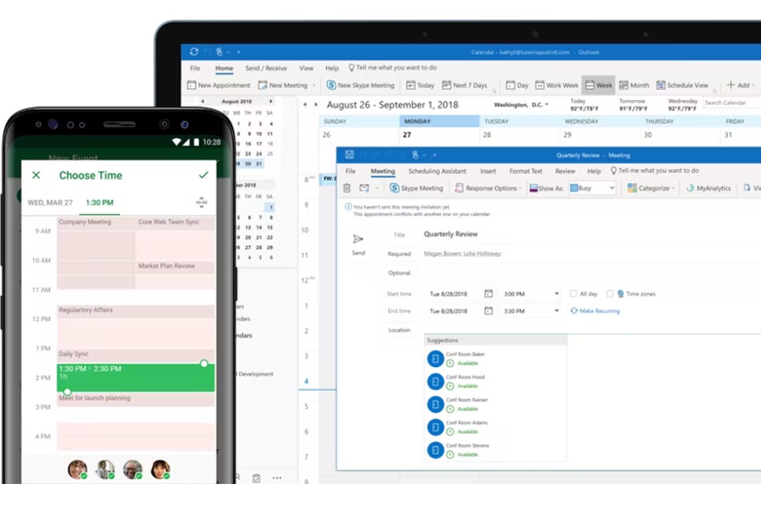 Microsoft Outlook подбор
