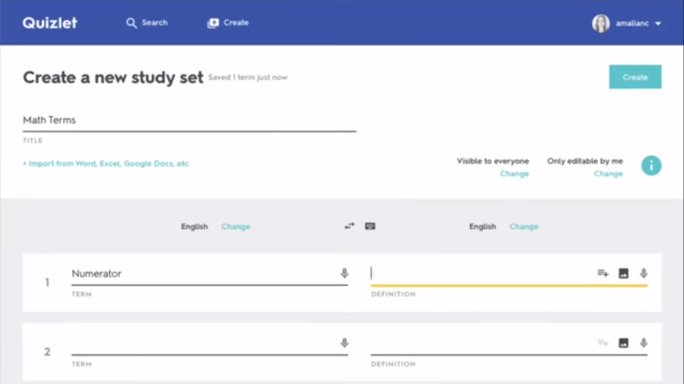 Quizlet характеристики