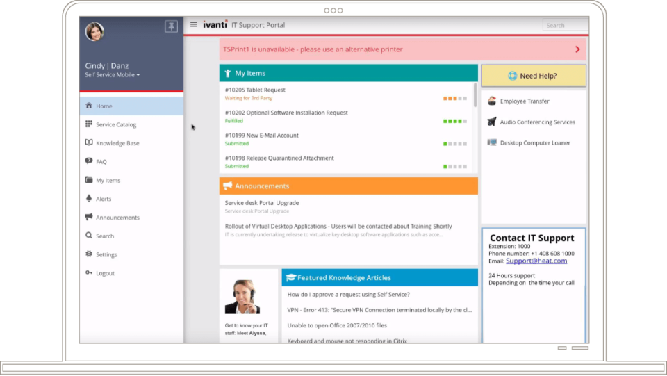 Ivanti Help Desk программа