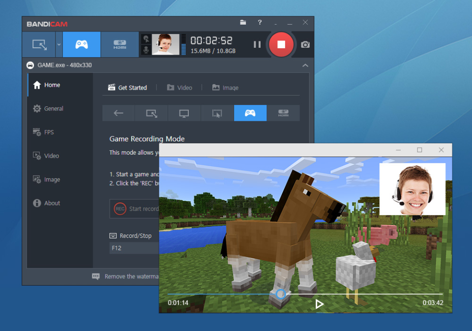 Bandicam Screen Recorder подбор