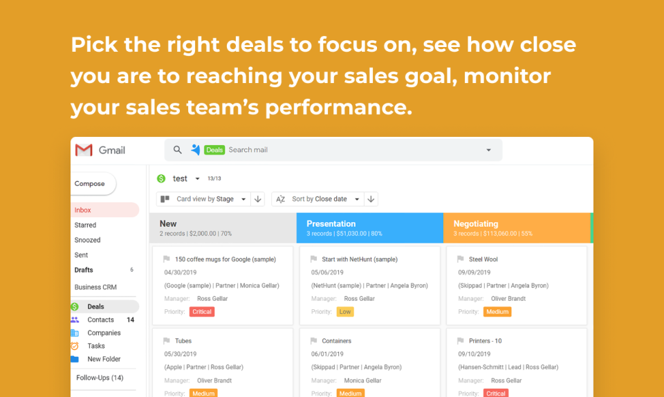 NetHunt CRM сравнение