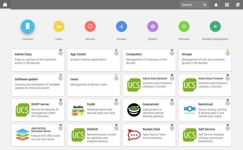 Univention Corporate Server характеристики