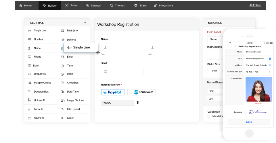 Zoho Forms программа