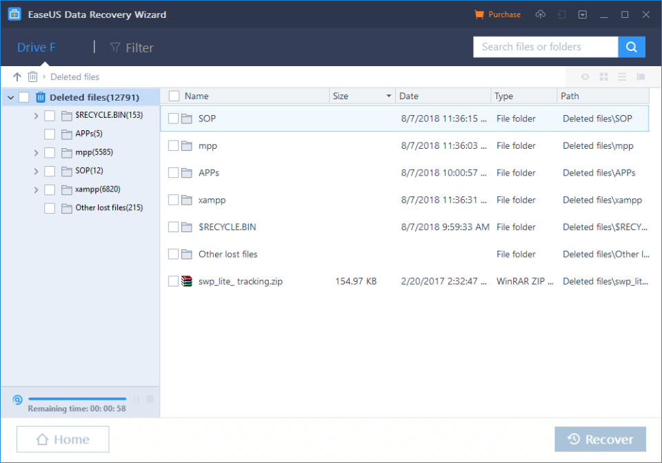 EaseUS Data Recovery характеристики