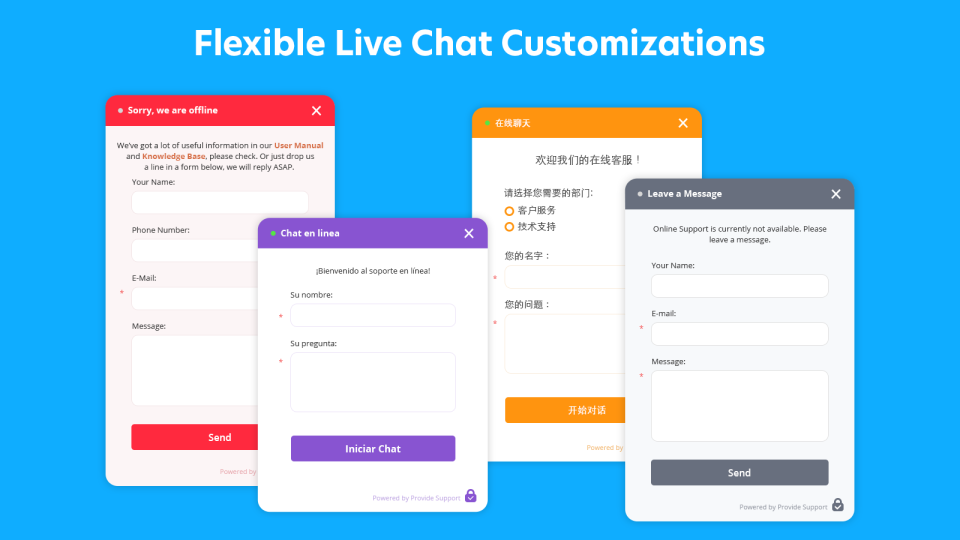 Provide Support Live Chat характеристики