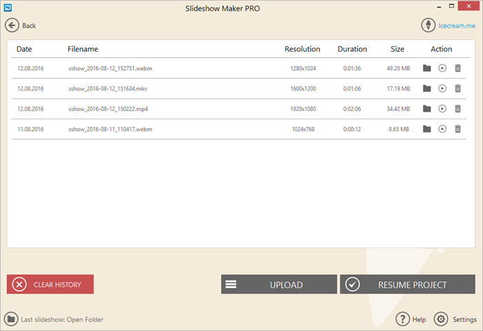 Icecream Slideshow Maker ПО