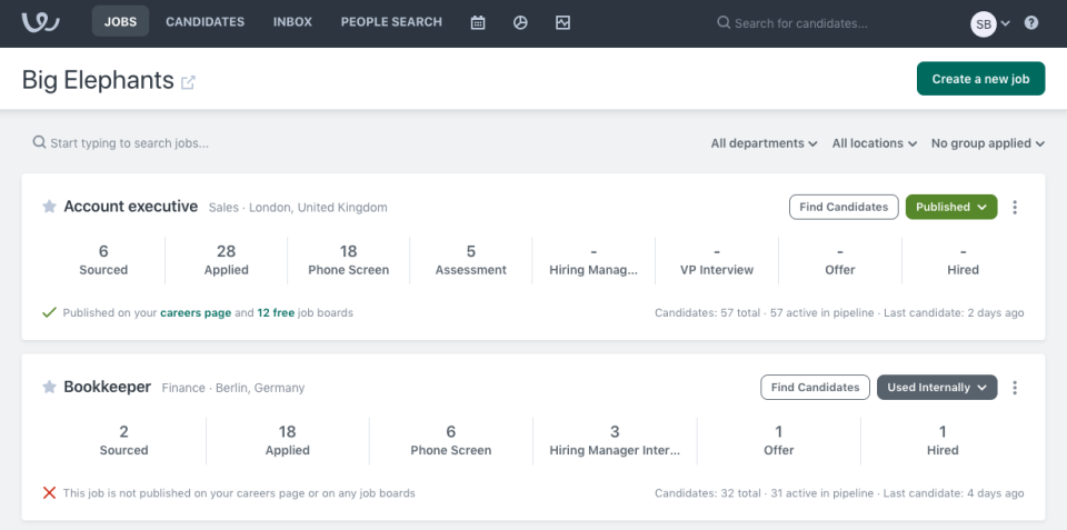 Workable подбор