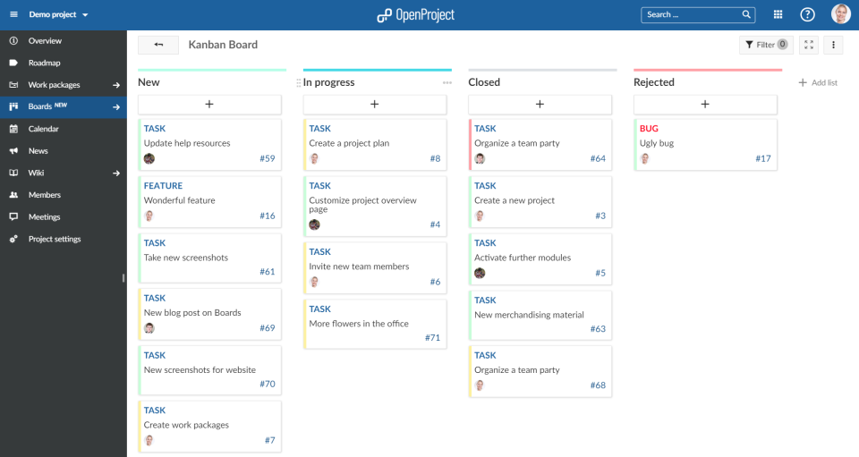 OpenProject характеристики