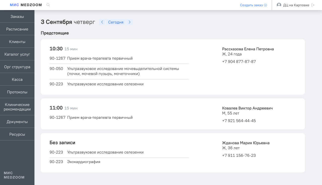 MEDZOOM МИС