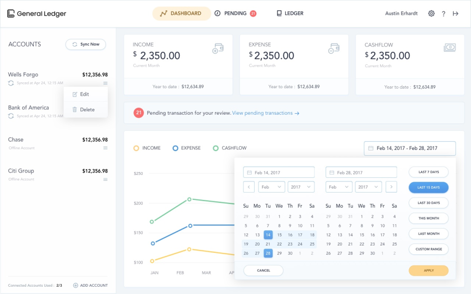 General Ledger подбор