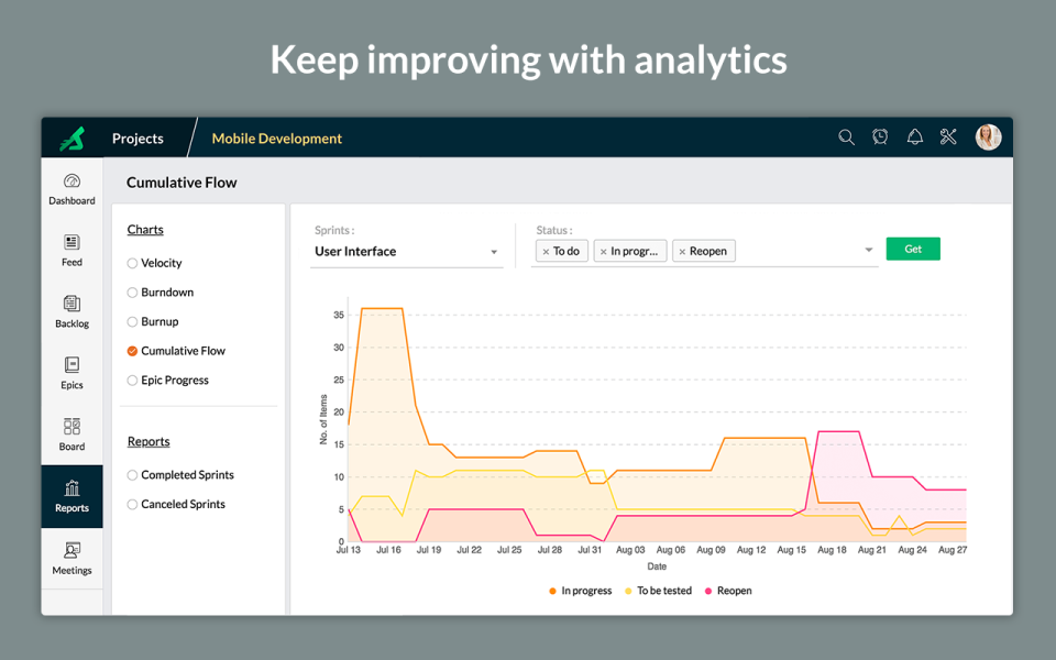 Zoho Sprints ПО