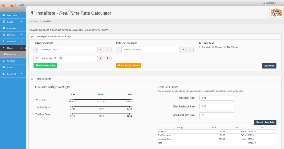 AscendTMS Logistics Software ПО