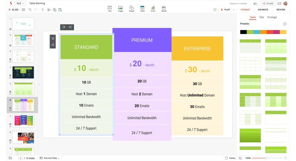 Zoho Show ПО