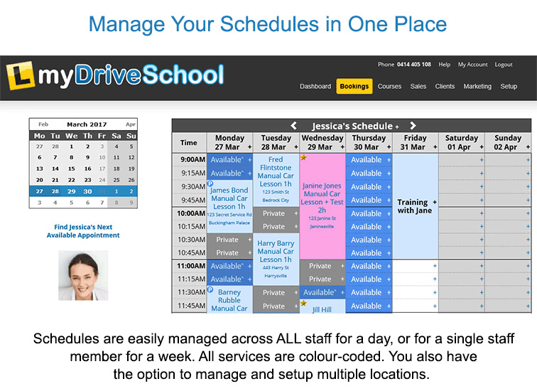 BookingTimes - Driving Schools программа