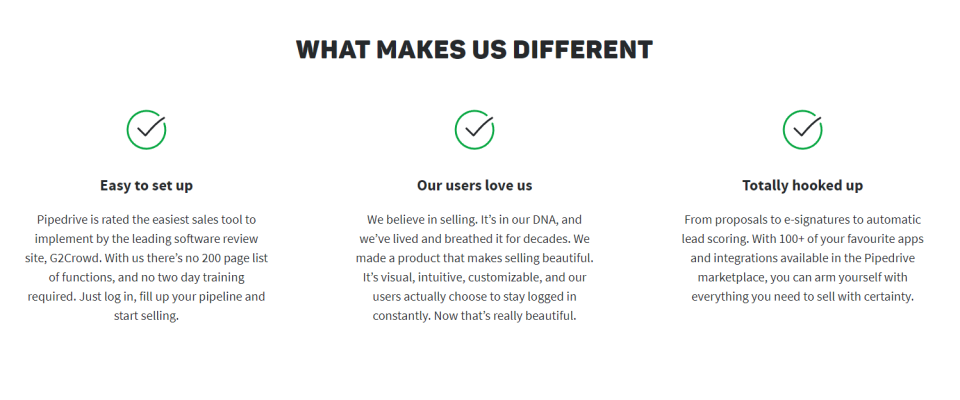 Pipedrive характеристики
