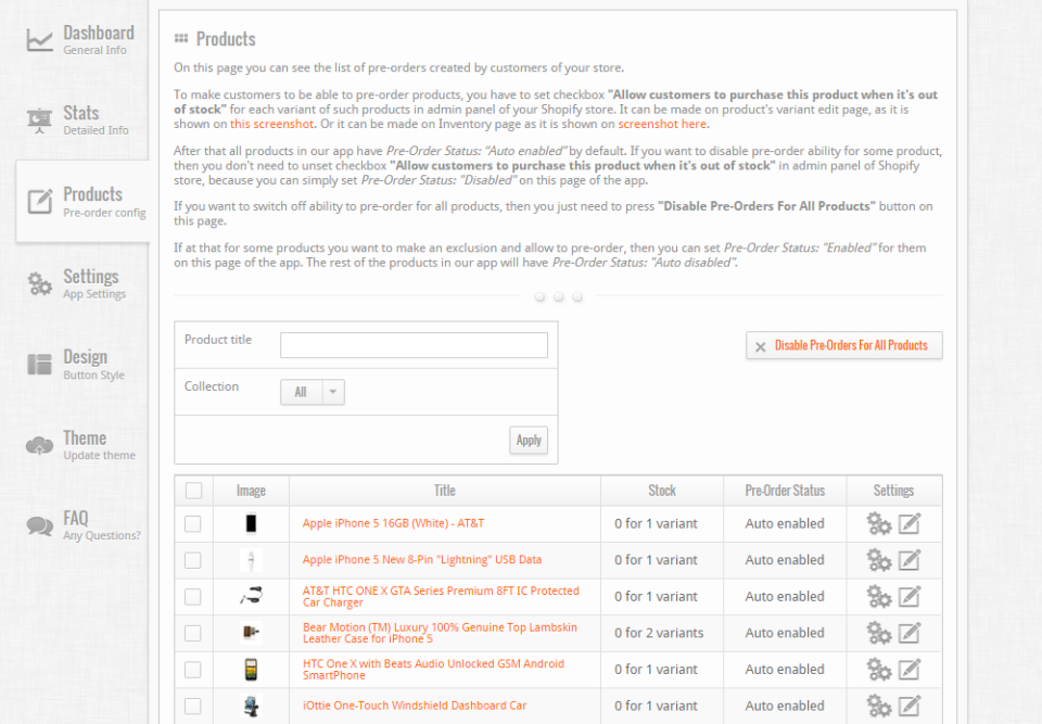 Shopify Pre-Order Manager ПО