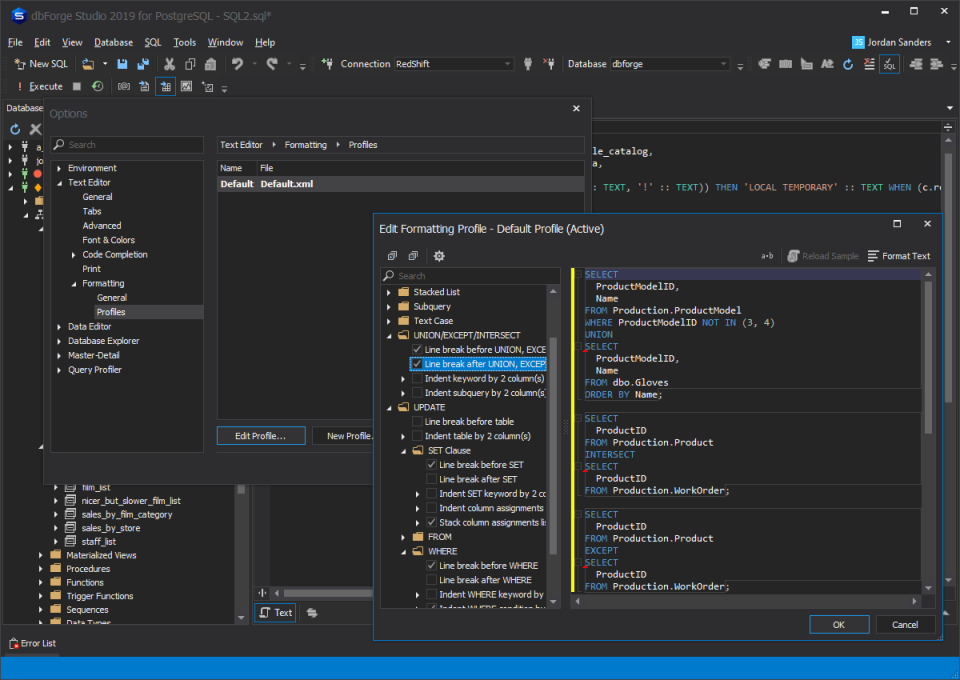 dbForge Studio подбор