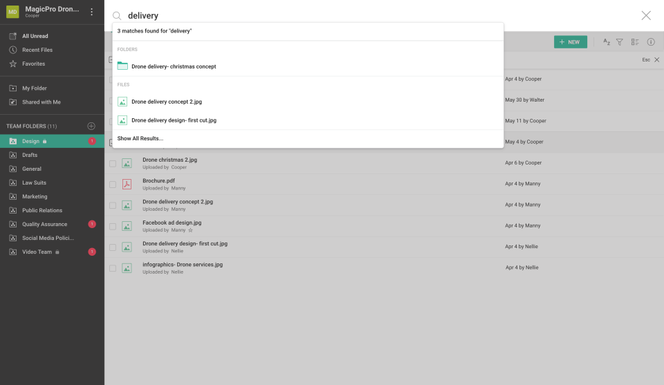Zoho WorkDrive ПО