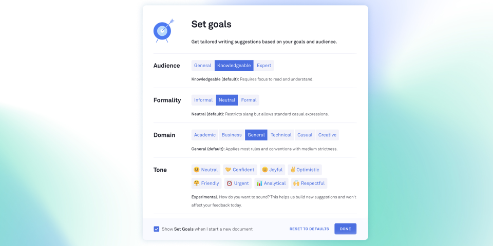 Grammarly Business характеристики