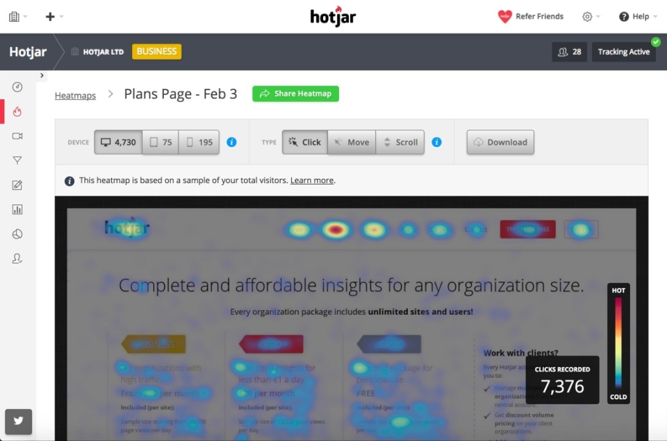 Hotjar программа