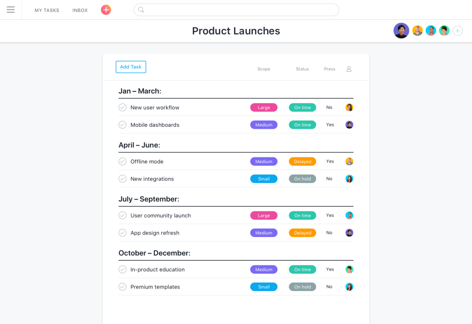 Asana программа