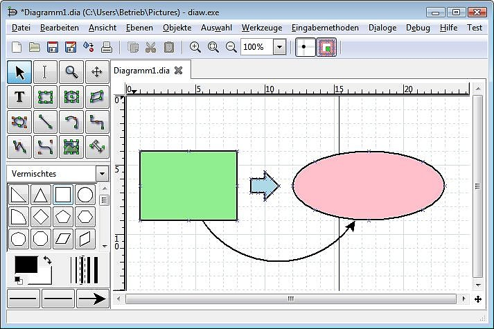 Dia Diagram Editor программа