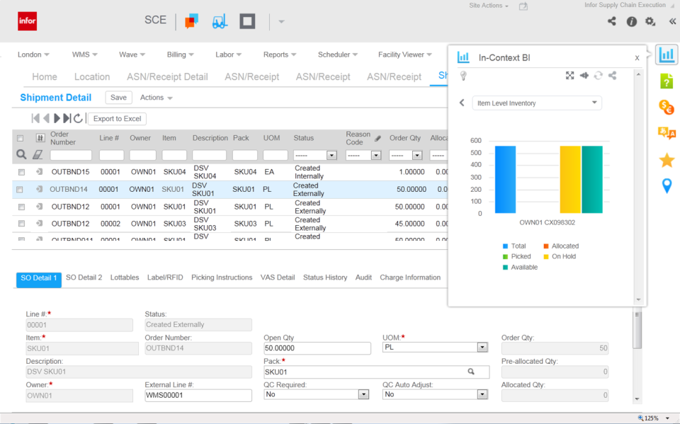 Infor CloudSuite WMS сравнение