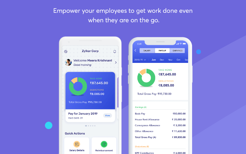 Zoho Payroll ПО