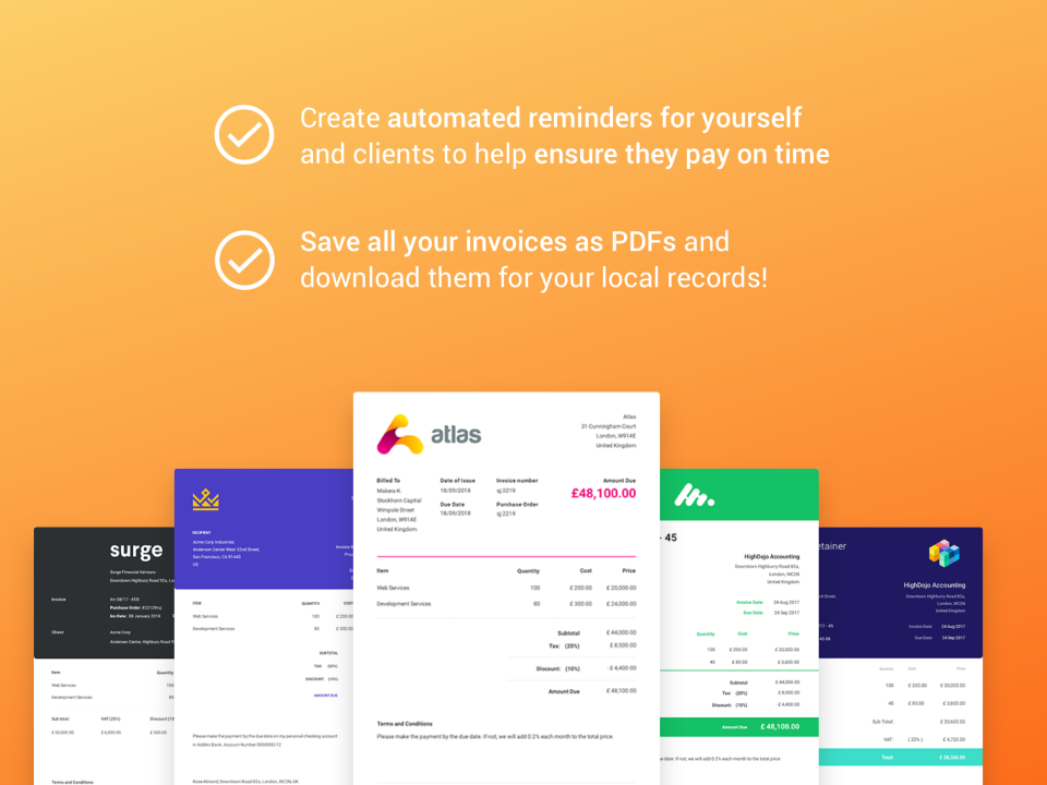Invoice Template сравнение