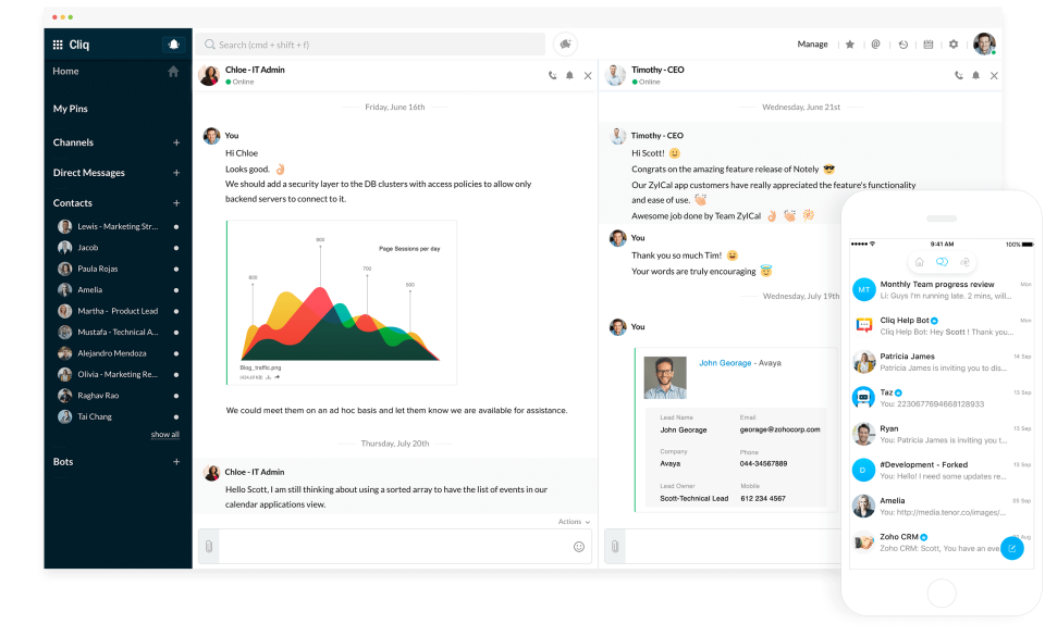 Zoho Cliq отзывы