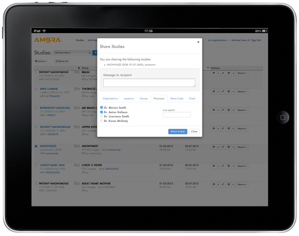 Ambra Health подбор