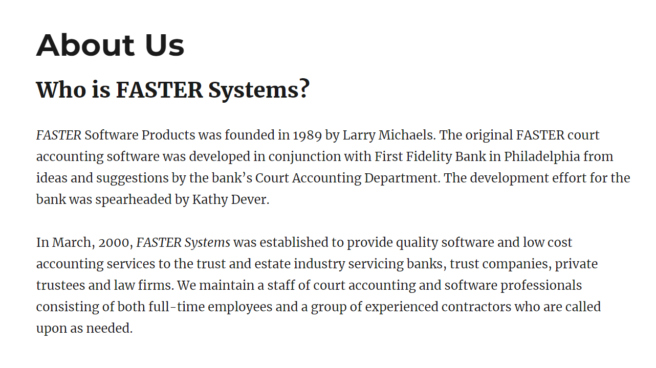 FASTER Systems отзывы