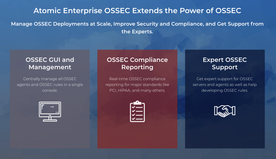 Atomic Enterprise OSSEC характеристики