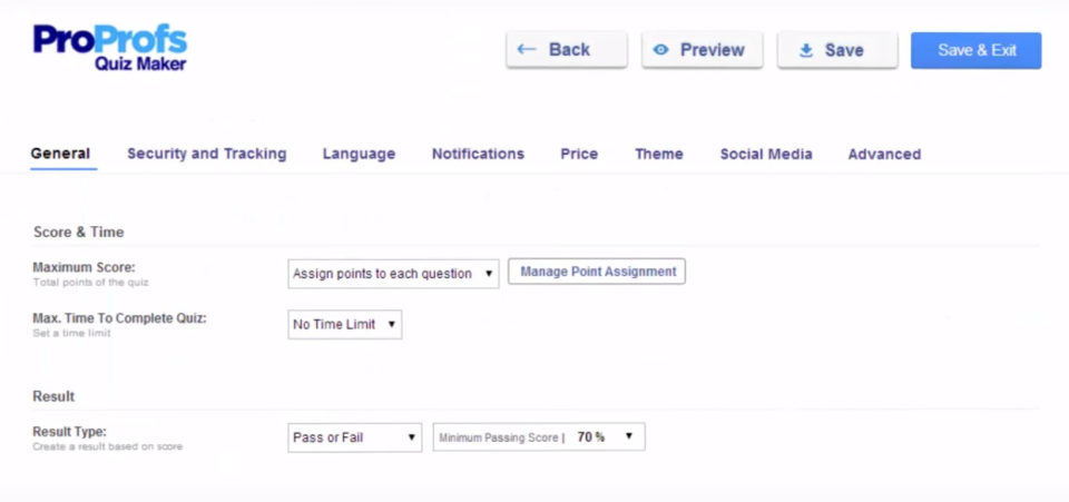 ProProfs Quiz Maker ПО