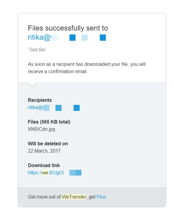 WeTransfer программа