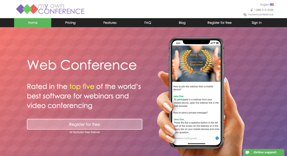 MyOwnConference  отзывы