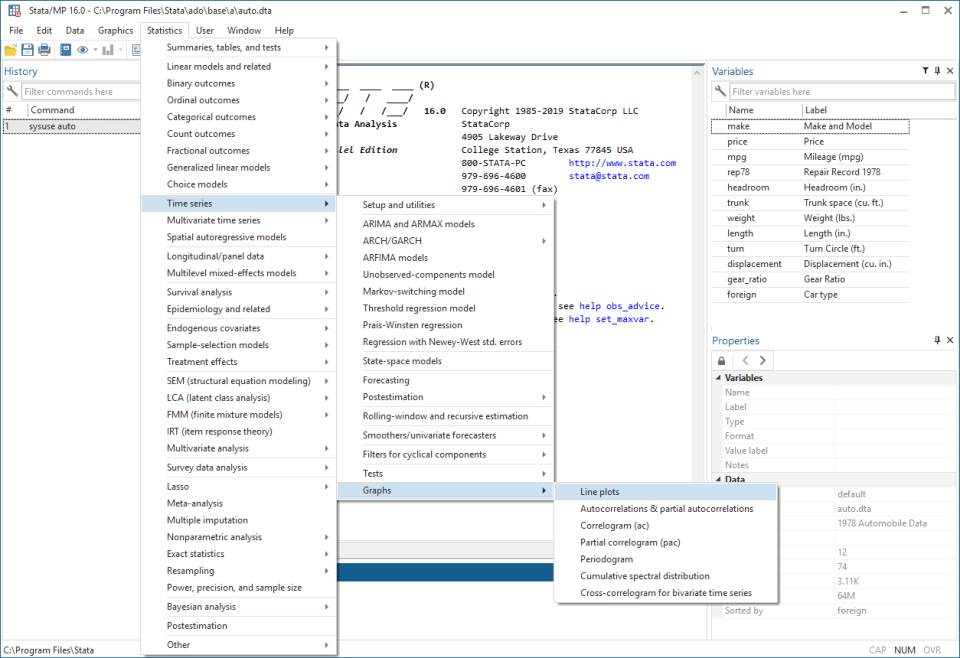 Stata программа