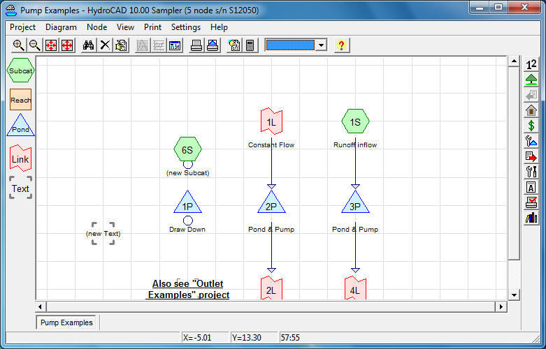 HydroCAD характеристики