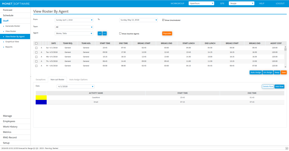 Verint Monet WFO программа