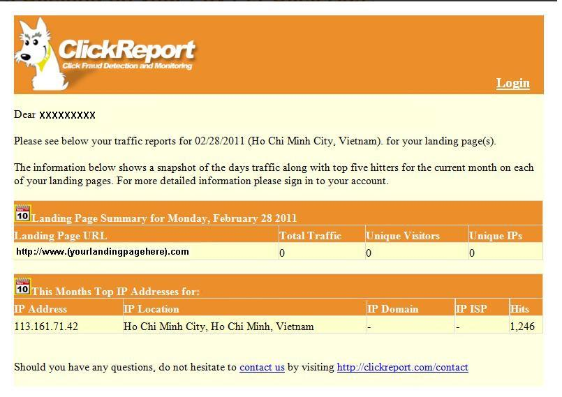 ClickReport характеристики