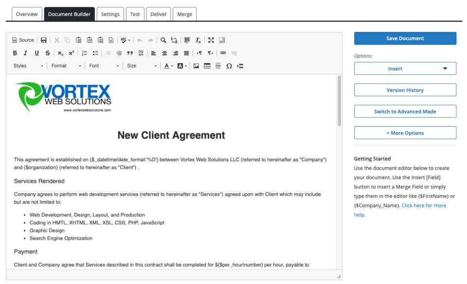 Formstack Documents характеристики
