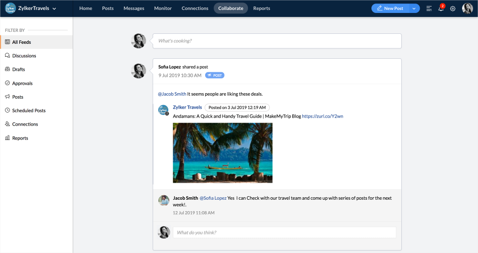 Zoho Social подбор