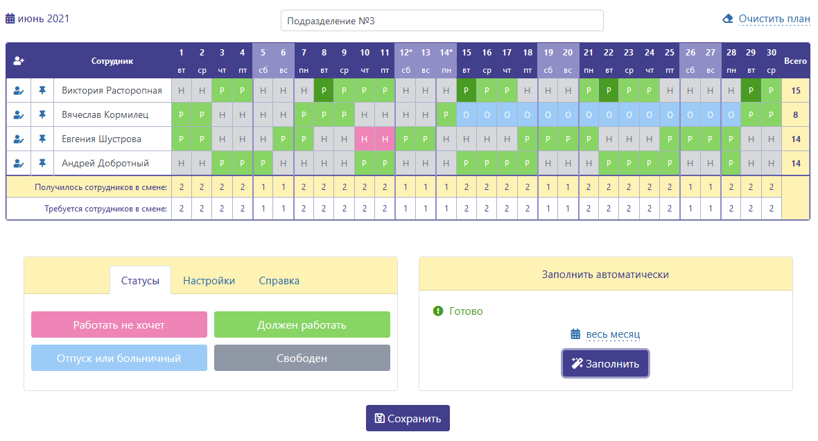 Planimum программа