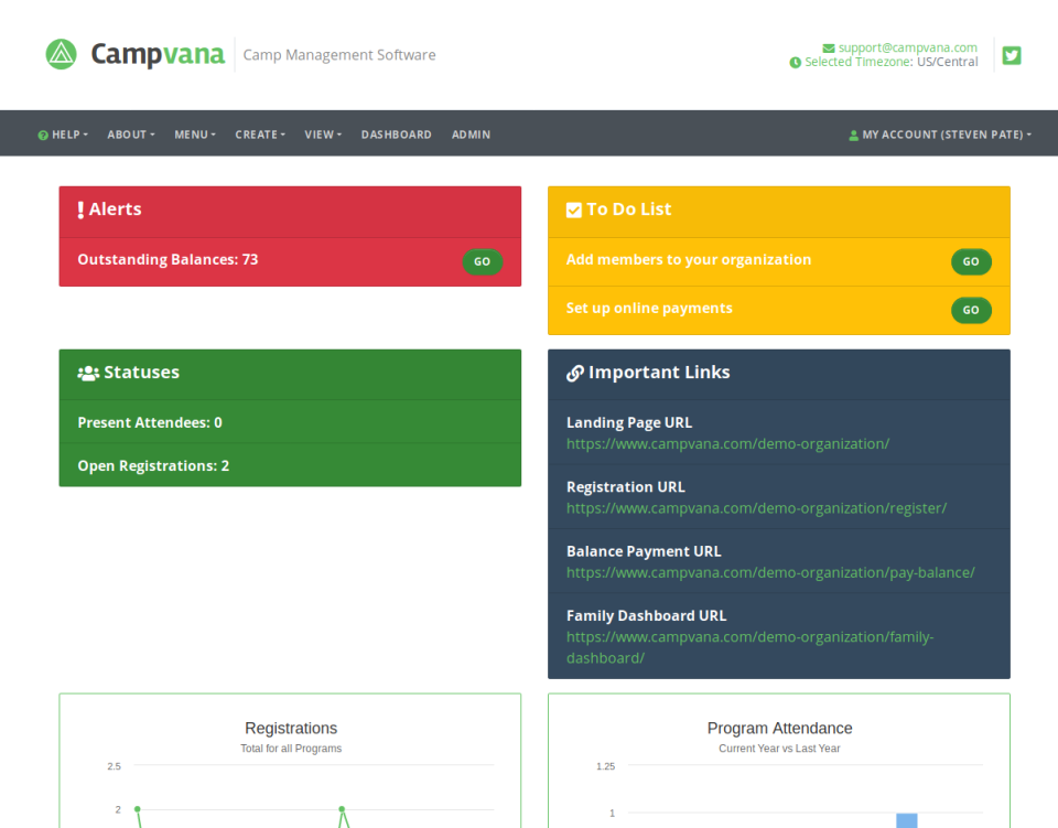 Campvana программа
