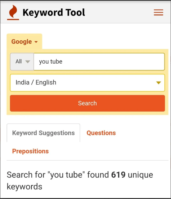 Keyword Tool