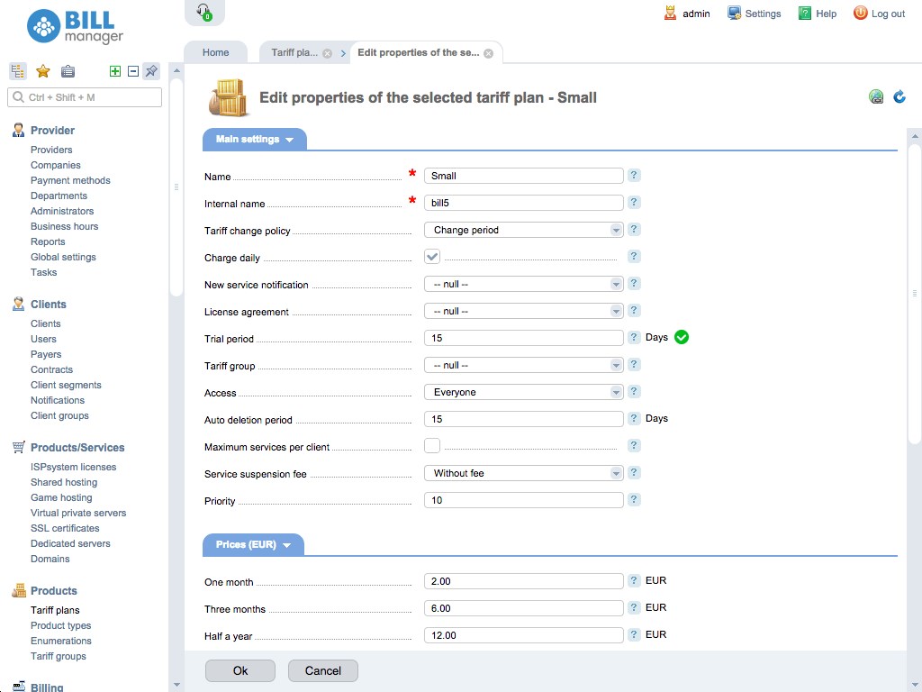 BILLmanager программа