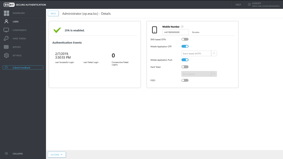 ESET Secure Authentication подбор